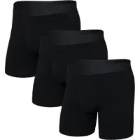 Saxx Droptemp Cooling Cotton Boxer Brief FLY 3PK black (BLK) L