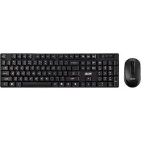 Acer GP.ACC11.03M, Volle Größe (100%), Kabellos, RF Wireless, Membran Key Switch, Schwarz, Grau, Maus enthalten