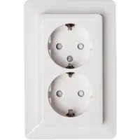 Kopp 927713009 Steckdose2-fach KiSi HK02arkt
