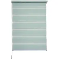 Liedeco Doppelrollo "Klemmfix-Duo-Rollo" Gr. 5, grün (pastell, grün), B:90cm H:160cm, Polyester, Rollos, Doppelrollo, 1 Stück