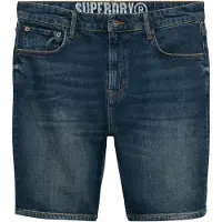 Superdry für Herren. M7110394A Vintage Straight Shorts blau (32), Lässig, Baumwolle, Denim