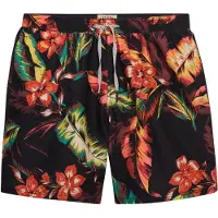 Superdry für Herren. M3010264A Hawaiian Print 16 schwarzer Badeanzug (S), Strandbekleidung, Recyceltes Polyester