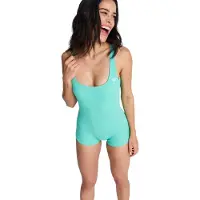 Roxy Badeanzug "Sunshine One-Piece", Damen, Gr. M, grün (katydid), Obermaterial: 89% Polyester, 11% Elasthan., Badeanzüge Badeanzug