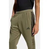 Adidas Sporthose SPORTSWEAR "TIRO WORDMARK", Herren, Gr. L, N-Gr, grün (olive strata, schwarz, normal, gr.), Obermaterial: 100% Polyester, Hosen Sporthose