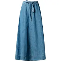 Pepe Jeans für Damen. PL9011928 Maxi Belt Rock blau (M), Lässig, Baumwolle, Denim