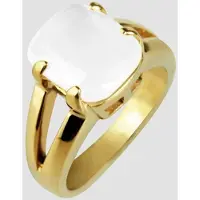 Just Fingerring "langlebig" Gr. 58, gold (goldfarbig), Fingerringe, Damen, 58, Edelstahl, Fingerring