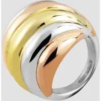 Akzent Fingerring "Lisia, langlebig" Gr. 54, rosa (roségoldfarbig), Fingerringe, Damen, 54, Edelstahl, Fingerring