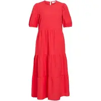Vila Viprisilla Kurzarm Maxikleid