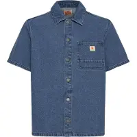 Blend Jeanshemd "Jeanshemd BHIgs Overshirt Workwear", Herren, Gr. M, N-Gr, blau (denim middle blau), Obermaterial: 100% Baumwolle CO., Hemden Jeanshemd