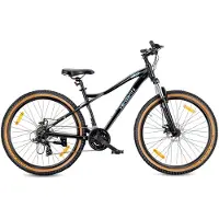 Sun baby Mountainbike 27.5 Zoll MTB Shimano 21 Gänge Federung Scheibenbremsen Ständer Rahmen M 17 Zoll Verdant Shred schwarz