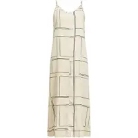 Object Abgestepptes Maxikleid