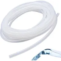 Markenlos Allecto Premium - Sehr Elastische Transparente Silikonschlauch 4mm x 6mm - 5 Meter - Hohe Temperatur - Lebensmittelqualität - PVC Schlauch - Flüssigkeitsübertragung - Pumpenversorgung