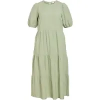 Vila Viprisilla Kurzarm Maxikleid