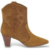 Ba&sh für Damen. 2H25NCAS Braune Casey-Lederstiefel (39), 3 bis 5 cm, Keine, Lässig