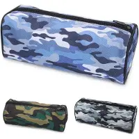 OEM Schultasche Mittelstufe Camouflage Etui blau/grün