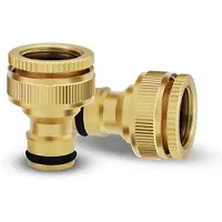 OEM 2-stücks-Gartenschlauch-Schnellkupplung, 3/4" & 1/2" 2-in-1 Metall-Kräenadapter, weibliche Gewinde-Tap-Connector für Gartenschläuche