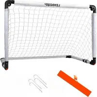 OEM Kinder-Fußballtor - 115 cm x 80 cm - Weiß - Faltschirm - Innen/Outdoor - Spielzeug