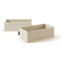OEM Organisationsbox aus Stoff, Ecru, 28,0 x 14,0 x 9,0 cm