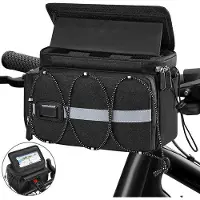 OEM E-Bike Stuurtas mit Adapter, 6L Fahrradtas mit Handyhalter, Touchscreen, Regenabdeckung