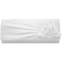 OEM Schmucktasche für Frauen mit Rosen, Abendbraut, Party, Gala, Hochzeitsgeschenk, Schultertasche für Frauen, weiß, 25,5 cm * 6,5 cm * 14 cm