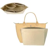 OEM Vilten Organizer-Set für Handtasche, beige, L