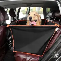 OEM Autostoel für Hunde - Stabiles Metallrahmen - Wasserfest - Schmutzabweisend - Geeignet für große und mittelgroße Hunde - Autohundebett