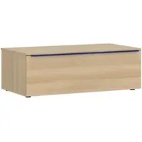 Tom Tailor Couchtisch HOME "COLOR PUZZLE Couchtsich 1 Schublade mit farbigem Griff", oak light, B:110cm H:38,4cm, Tische, Couchtisch, Breite 1100 mm – Stauraum mit besonderem Farbkick