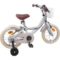 vidaXL Kinderfahrrad 12 Zoll für 2-4 Jahre alt Hellgrau