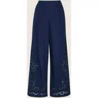 MADELEINE Culotte "Culotte Sommerhose mit Lochstickerei" Weite Hose mit Lochstickerei