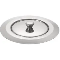 OEM RVS Keukengootsteenafvoer mit Schieber, 10,9 cm Außendurchmesser x 7,3 cm Innendurchmesser x 2 cm Tiefe, Silber
