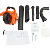 StarTech.com Benzin Laubbläser - Handgerät Rucksackbläser - 7000 U/min - 1,2 l Tank - Für Garten Schnee Gehwegreinigung - Rot