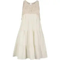 Apricot Minikleid "Minikleid" mit gehäkeltem Oberteil und Stufenrock