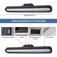 OEM Dimmbarer USB-Lichtspiegel in Schwarz für Badkammer, 3-Farben, magnetisch, 1 Stück