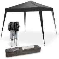 Markenlos Aufblasbares Pavillon, Partyzelt, Pop-up-Zelt, 3x3 Meter und 2,4x2,4 Meter – Schwarz. Ideal für Gartenpartys und Veranstaltungen im Freien