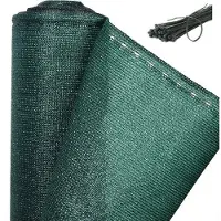 OEM Tennisabdeckung, 6 m, HDPE, Sichtschutz, Schutzrollo, Windblocker, Staubabdeckung, UV-Schutzrollo, Netz mit Gewebeklammern, grün.