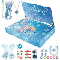 OEM Kinder Adventskalender 2024 mit 24 Mini-Figuren, Keramik, Weihnachts-Spielzeug, Dekoration, Urlaub und Feier.