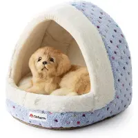 Markenlos Hundebett – Iglodesign, abnehmbares Kissen