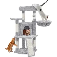 OEM Kletterbaum für Katzen - Stabiler Kletterbaum mit Haus - 107 cm