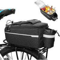 OEM Reisetas, multifunktionales Gepäckträger, Isolierertas, Fahrradsitztasche, 38 x 16 x 15.5 cm, schwarz
