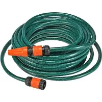 Unyqoos Gartenschlauch 30 m | 1/2 Zoll (Ø ca. 1,3 cm) grün, PVC UV‑beständig, bis 20 bar – inkl. Anschluss‑Set mit verstellbarer Düse, Schlauchverbinder, Hahnanschluss & Wasserstopp