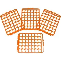 OEM Reinigungsnetz für Griffschrauben in Reagenzglasregalen 10-13mm Orange-Karton 4er-Pack