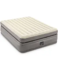 Markenlos Luftbett mit Integrierter Pumpe - Selbstaufblasend - 2 Personen - 152 cm x 203 cm x 51 cm Grau