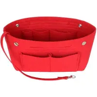 OEM HyFanStr Tasorganizer in Handtas, Binnenzak met Handgreep und Schlüsselhalter, Rot, Extra Groß