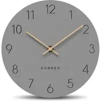 OEM Mechanische Wanduhr 22 cm - Still und Zeitlos, Holzläufer, Antiquedesign für Wohnbereich