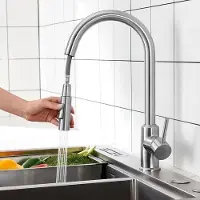 OEM Edelstahl Küchenarmatur mit 8 Zoll Düse in Weiß, Luxusausstattung