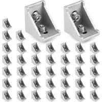 OEM 40 Stück Schraubmaterial für Aluminium-Profil 30x30 mm, M8-Schrauben, Wandhalterung