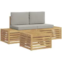 vidaXL Outdoor-Sofagarnitur 4 Stück