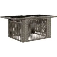 Syfax Garten Lifting Up Tisch Grau 100 x 55 x 37 cm