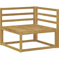 vidaXL Outdoor Ecksofa Weiß 83 x 83 x 73 cm