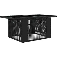 Syfax Garten Lifting Up Tisch Schwarz 100 x 55 x 37 cm